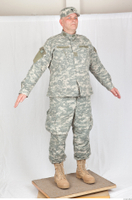  Photos Army Man in Camouflage uniform 6 20th century US Air force a poses camouflage whole body 0006.jpg